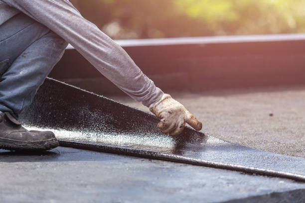 Professional Exterior Waterproofing technician working in Reed City, MI